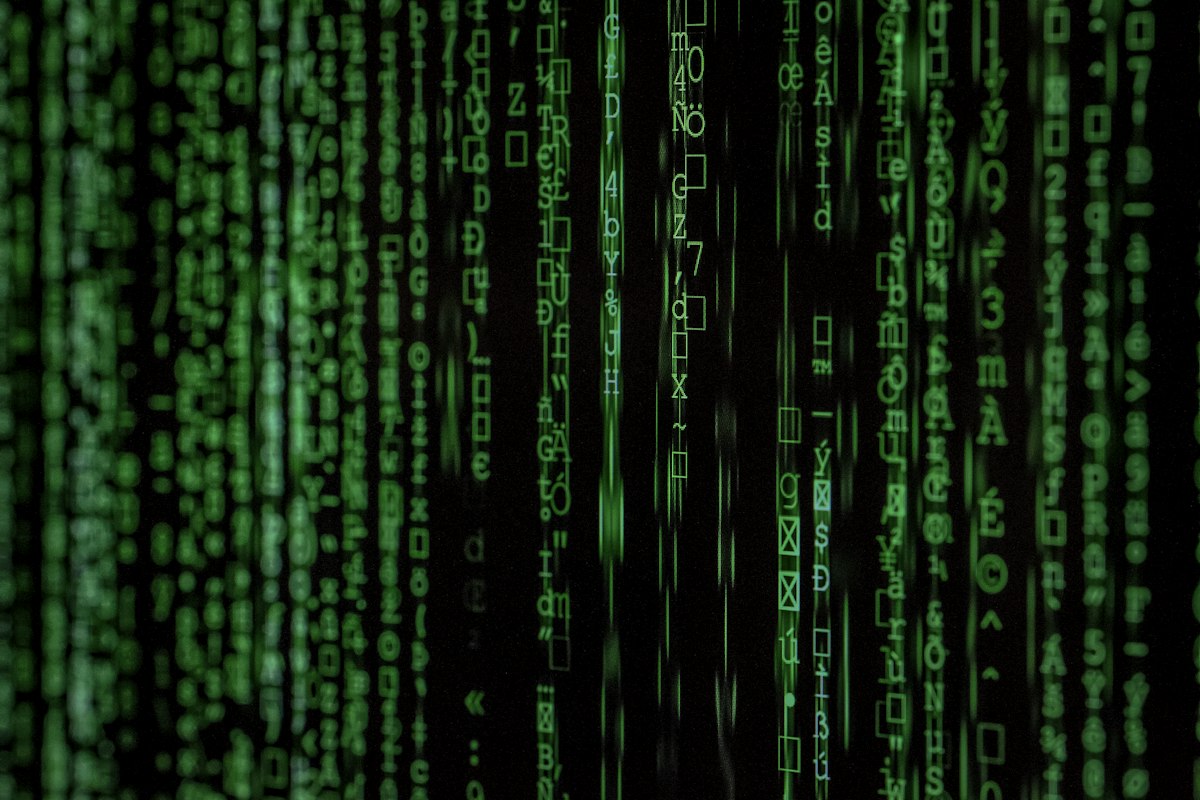 Abstract data matrix code background